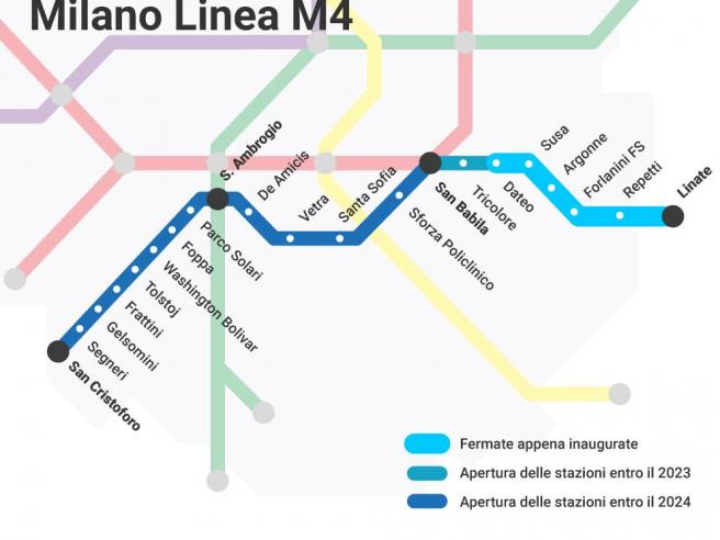 metropolitana m4 bilocale milano