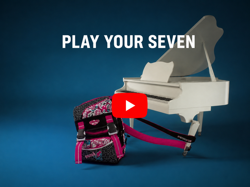 pubblicit&agrave; zaini scuola seven