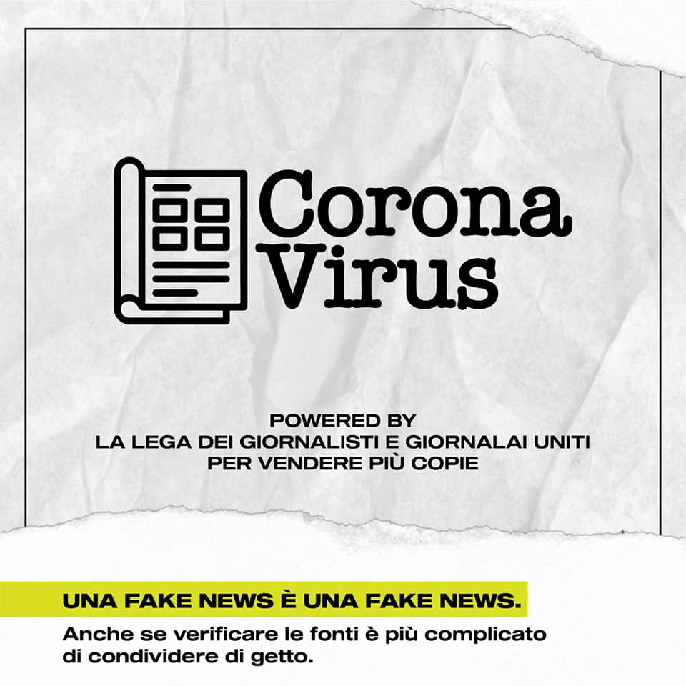 coronavirus notizie giornali giornalisti